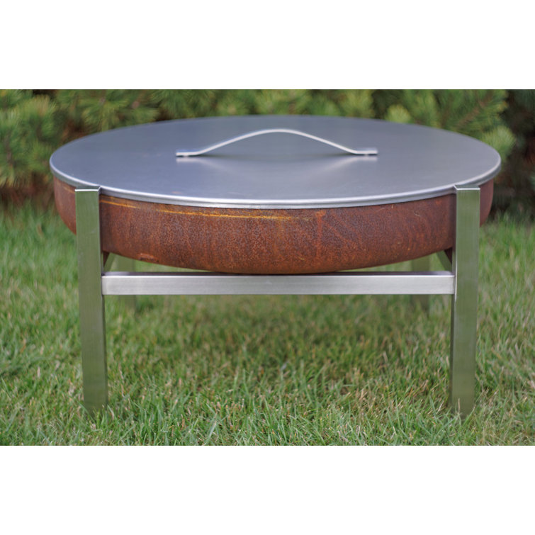 Curonian Stainless Steel Fire Pit Cover & Reviews Wayfair
